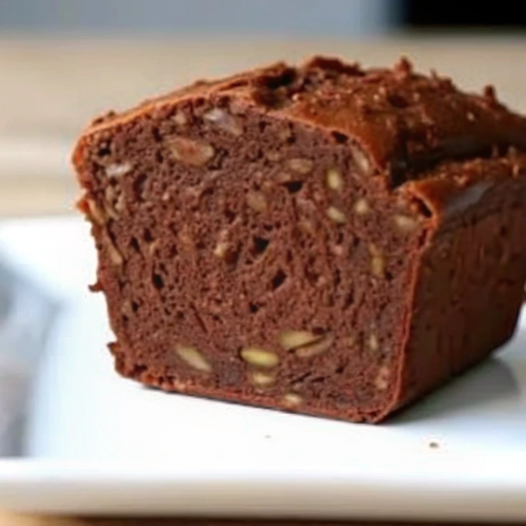 cake au chocolat moelleux posées sur une assiette verte, avec le reste du gâteau au chocolat