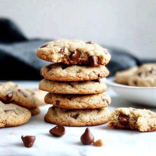 Cookies chocolat noisette moelleux avec cœur fondant et pépites de chocolat