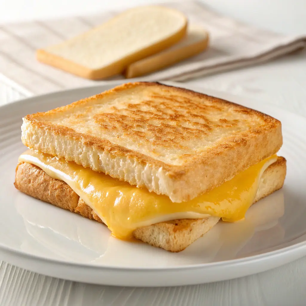 Croque McDo maison copycat avec pain retourné et fromage fondant