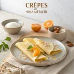 Crêpes de Nina Métayer garnies à la mandarine avec texture moelleuse et finition pâtisserie