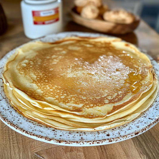 Crêpes de Nina Métayer garnies à la mandarine avec texture moelleuse