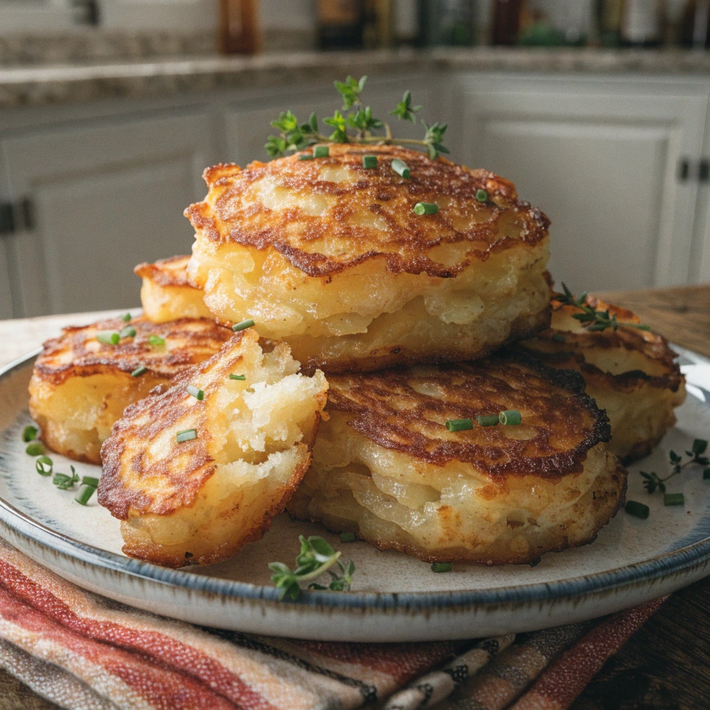 Galette de pomme de terre alsacienne croustillante